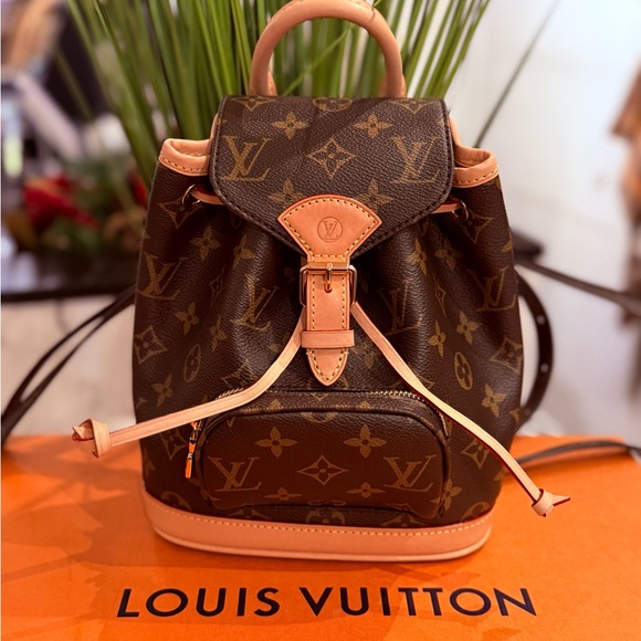 Louis Vuitton Handbags - Louis Vuitton Classic Monogram Backpack with Tan Accents